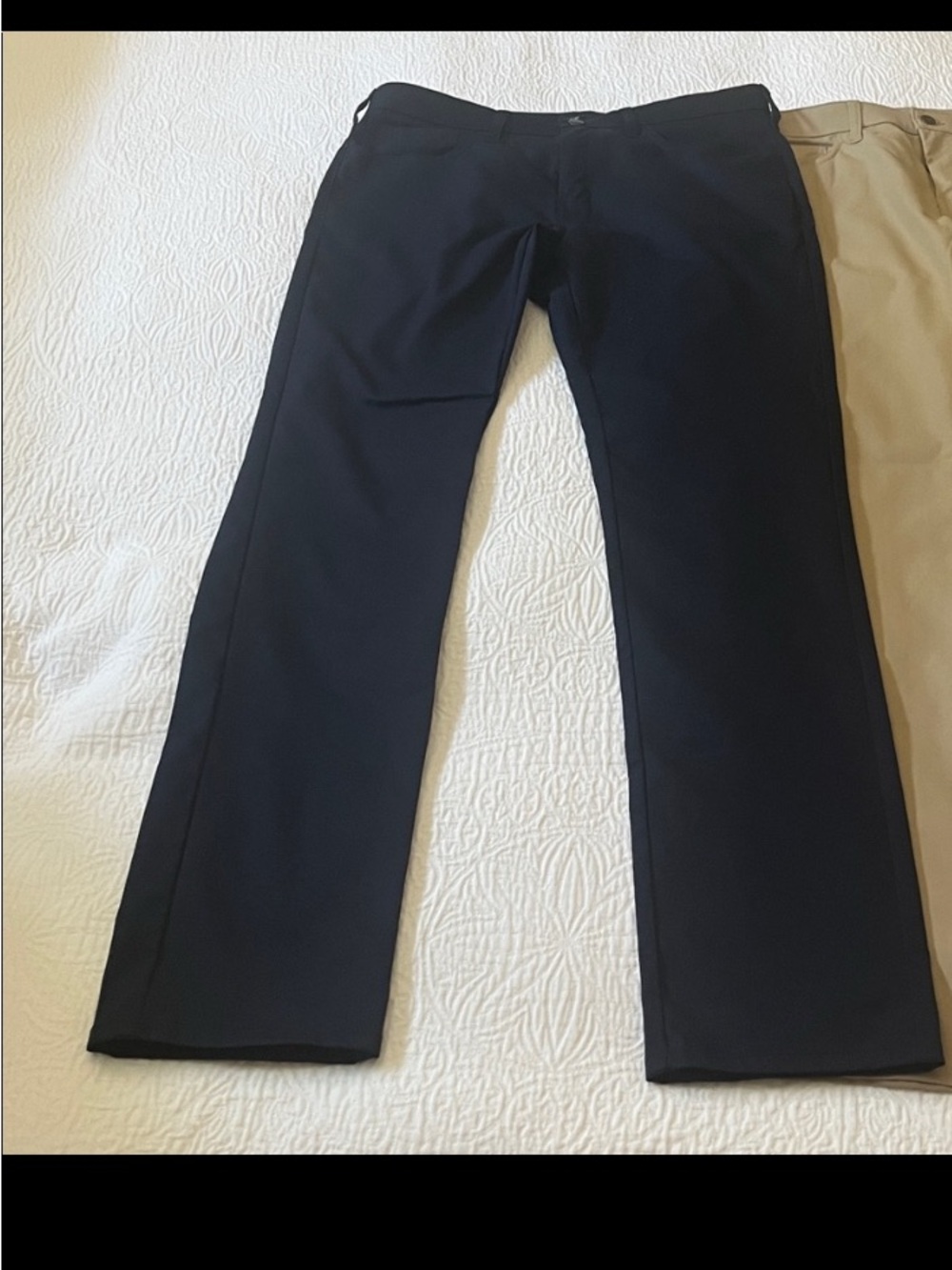 J. Crew Men’s Navy Flex Khaki Stretch Work Pants 33/34 Like new